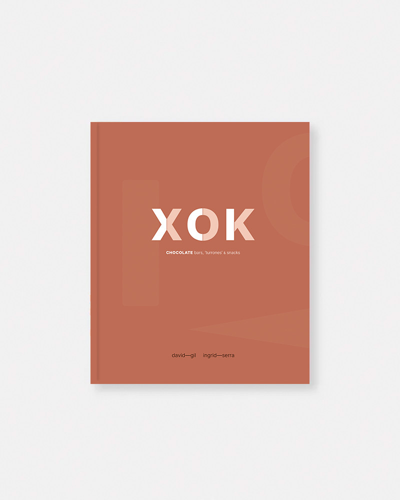 Book XOK by David Gil and Ingrid Serra. Nougat, snacks and chocolate bars.